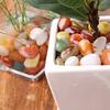 100G/Set Natural Mixed Agate Stone Tumbled Rainbow Crystal For Church Prayer Vase Filler Landscape Home Decor