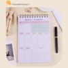 Plan Book To Do List Notebook Stationery Weekly Planner Notebook Schedule Book  Daily Plan