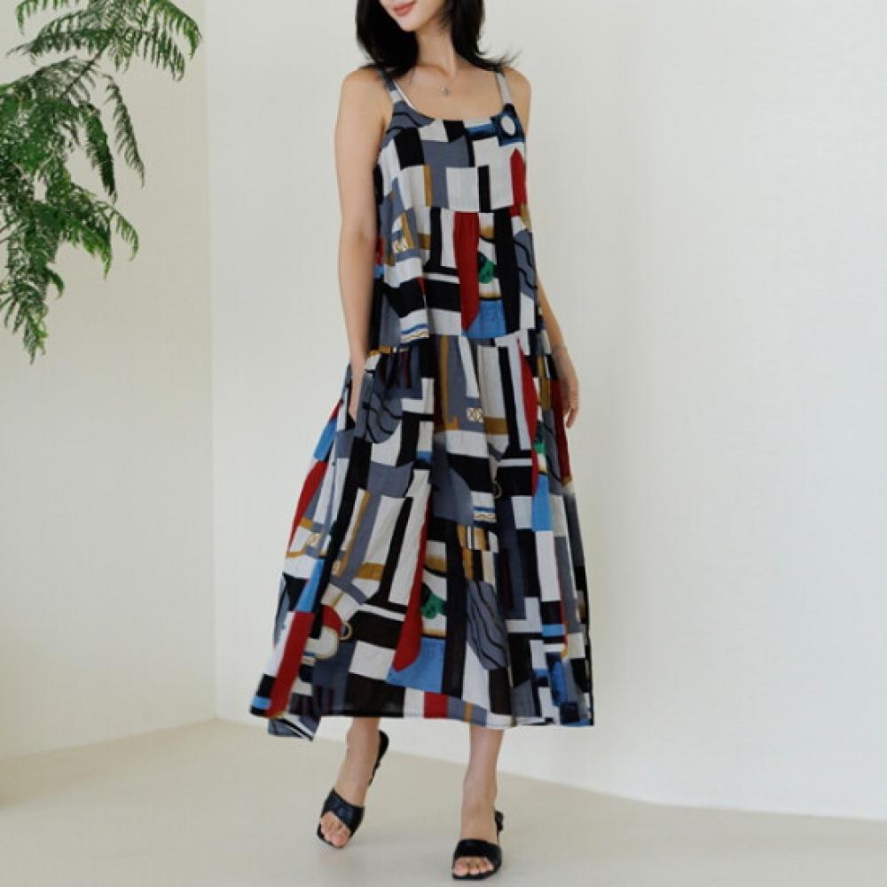 Dedra Long Vest Dress Opd3105