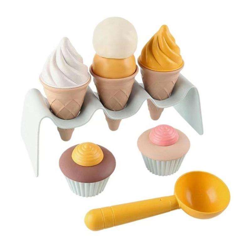 Summer Beach Toy for Kids Soft Silicone Sandbox Set Beach Game Toy for Send Children Beach Play Sand Water Play Tools Beach Cart