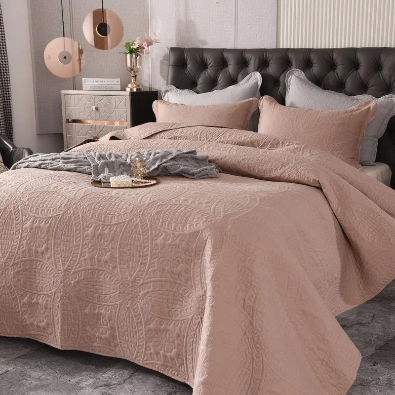 3-delige Bed Quilt Set, Beddengoed Set Zacht Comfortabel voor Slaapkamer, Logeerkamer (1 Dekbed+2 Kussenslopen, Zonder Vulling) Lakens voor bed