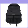 Korean Ins Harajuku Street Style Fashionable Black Backpack Waterproof Unisex 19-inch Size