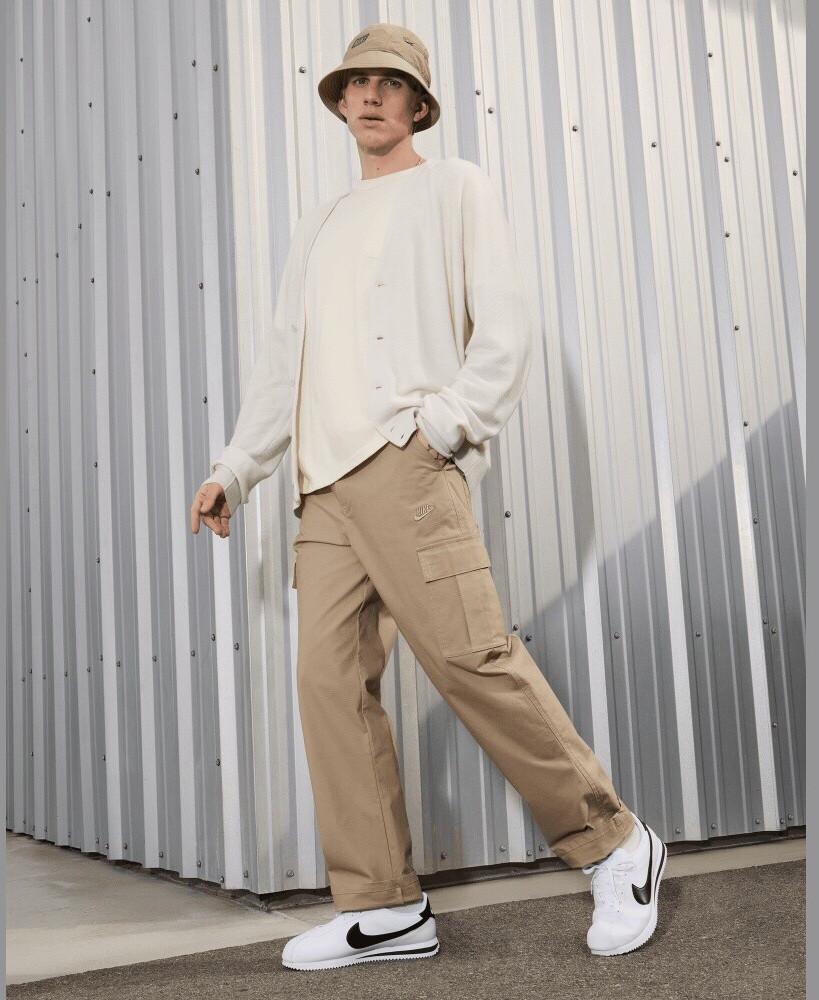 Nike Cortez Leather Sneakers (DM4044-105) White/black