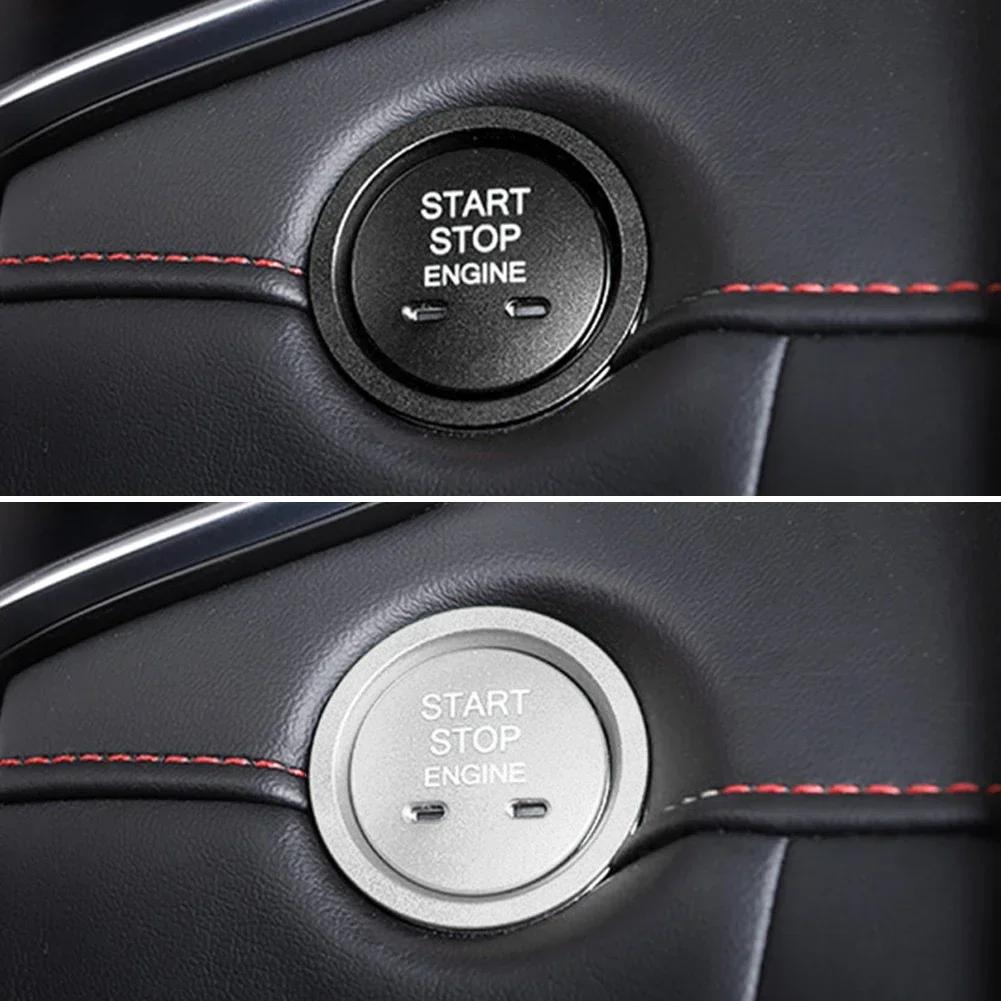 For MG MG5 MG6 ZS HS Aluminum Alloy One-button Start Trim Ignition Switch Decorative Ring Car Stickers Interior Accessories
