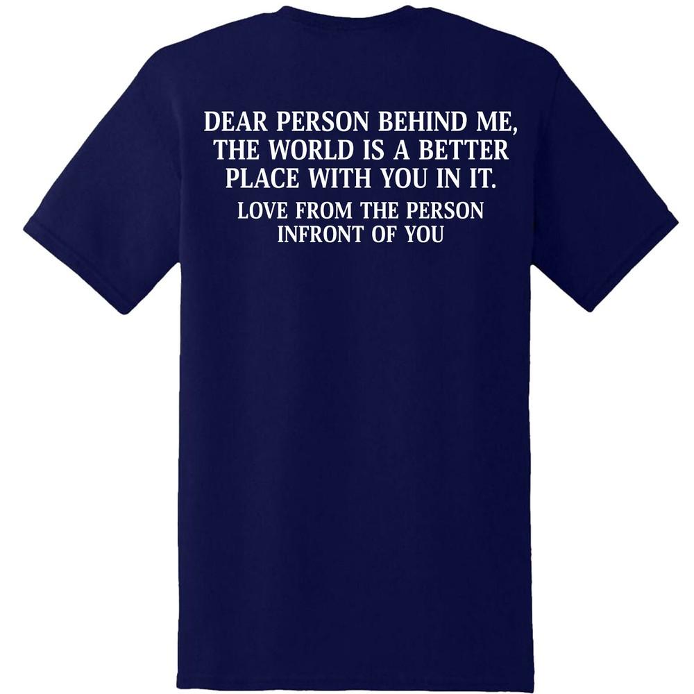 Dear Person Behind Me Unisextal Health Awareness End The Stigma Tshirt Mha