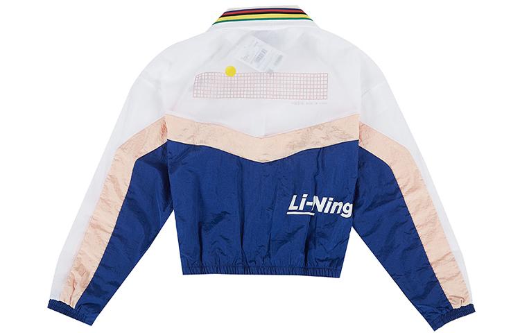 Li Ning Jackets Women's White Stand Collar Moderate Other AJDQ028-1