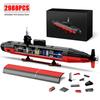 Calitate Superioară 2988 Bucăți Ssn-688 Calitate Superioară Nuclear Calitate Superioară Submarin Calitate Superioară Nava de Război Calitate Superioară Clădire Calitate Superioară Blocuri Construcție