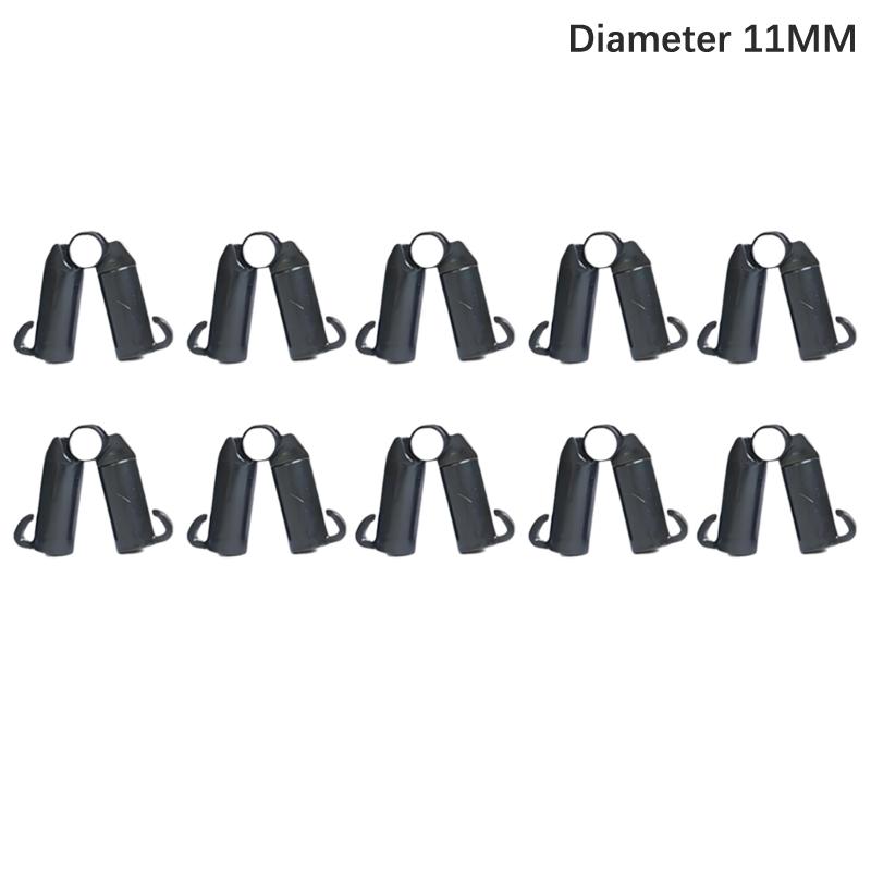 10 STÜCKE Pflanzenstütze Universal Kunststoffclips Fixierter Verbindungsstück Pfosten 8/11/16mm Durchmesser Befestigungselement Verstellbares Zubehör