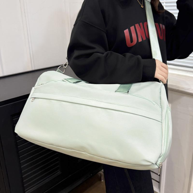 Downhill Travel Bag Short Distance Women's Light Sports Travel Bag Splicing Hand Held One Shoulder Crossbody Bag