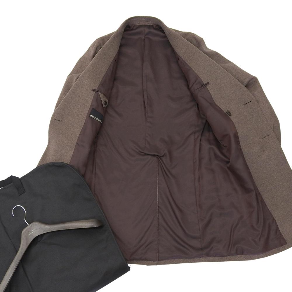 ONLY Excellent condition cashmere double chester coat for men, brown, size 48 coat 48 BrownUsed