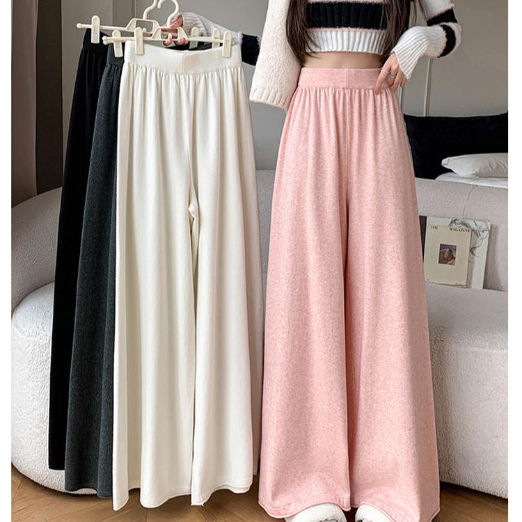 Soft and Cozy Wide Leg Pants, Perfect for Lazy Autumn and Winter Days