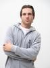 Men's Gray Good Luck Logo Zipper Hoodie XXL