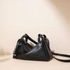 New leather pillow bag with large capacity, high-end luxury design, commuter crossbody bag for women