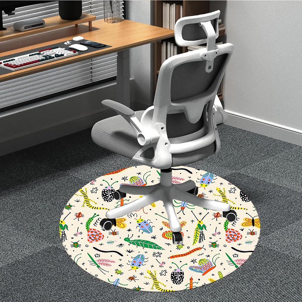 

1pc Insect Parade Chair Carpet for Office, Soft Flannel Throw Mat, Perfect for Office, Holiday Party Decoration Choice yy260209085 80cm by 80cm