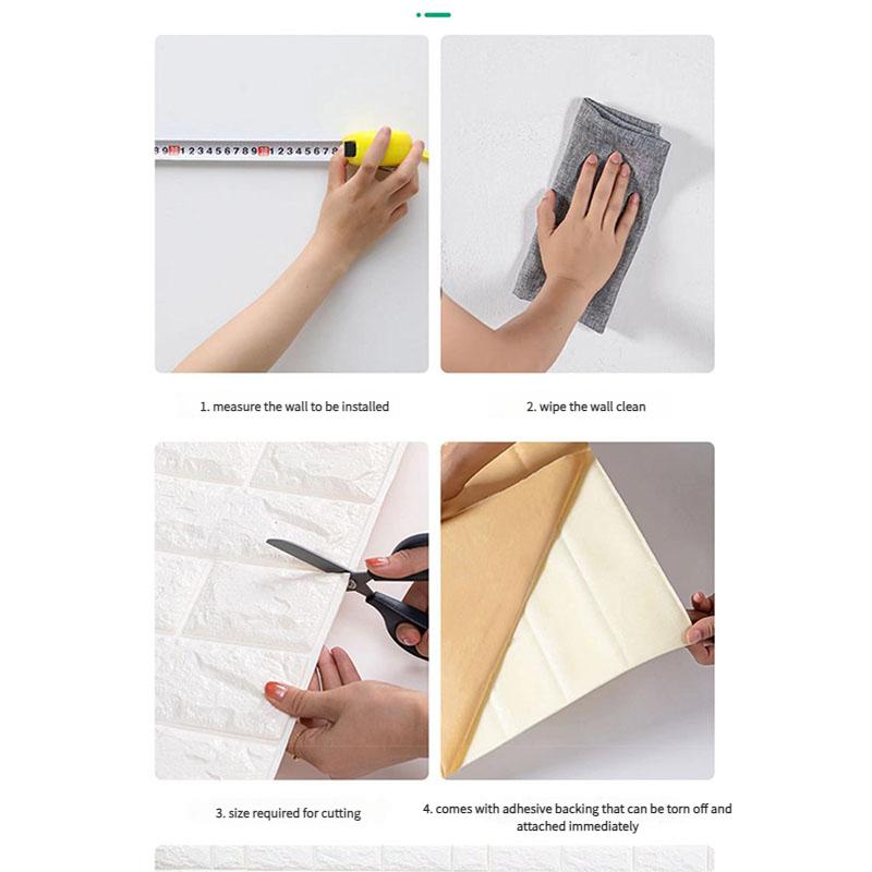 Kids Safety Wall Padding, Self-Adhesive XPE Foam Panels for Nursery, Soundproof Corner Guards Waterproof & Washable