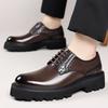 Fashion Luxury Brand Oxford Shoes Men Thick Sole Leather Shoes All-match Business Formal Men Shoes Lace Up Gentlemen's Wedding Footwear