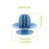 20 PEZZI Clip di Fissaggio Blu per Passaruota Sostituzione per Mitsubishi L 200 MU000977