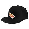 Currywurst Eating Fast Food Foodie Baseball Caps Snapback Baseball Hats Breathable Casual Casquette for Unisexs And Womens