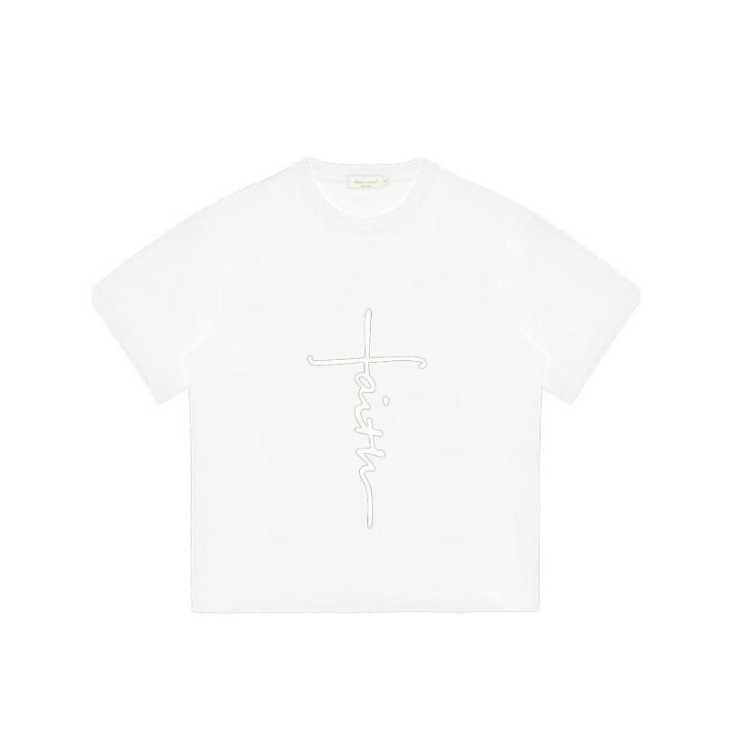 Černé tričko s potiskem kříže víry pro volný čas