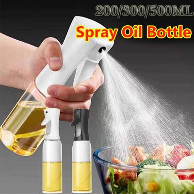 200/300/500ml Oil Spray Bottle Kitchen BBQ Cooking Olive Oil Dispenser Camping Baking Empty Vinegar Soy Sauce Sprayer Containers