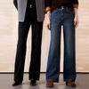 Women's Northern Deer Slimming Denim-Style Straight Leg Pants - Autumn/Winter