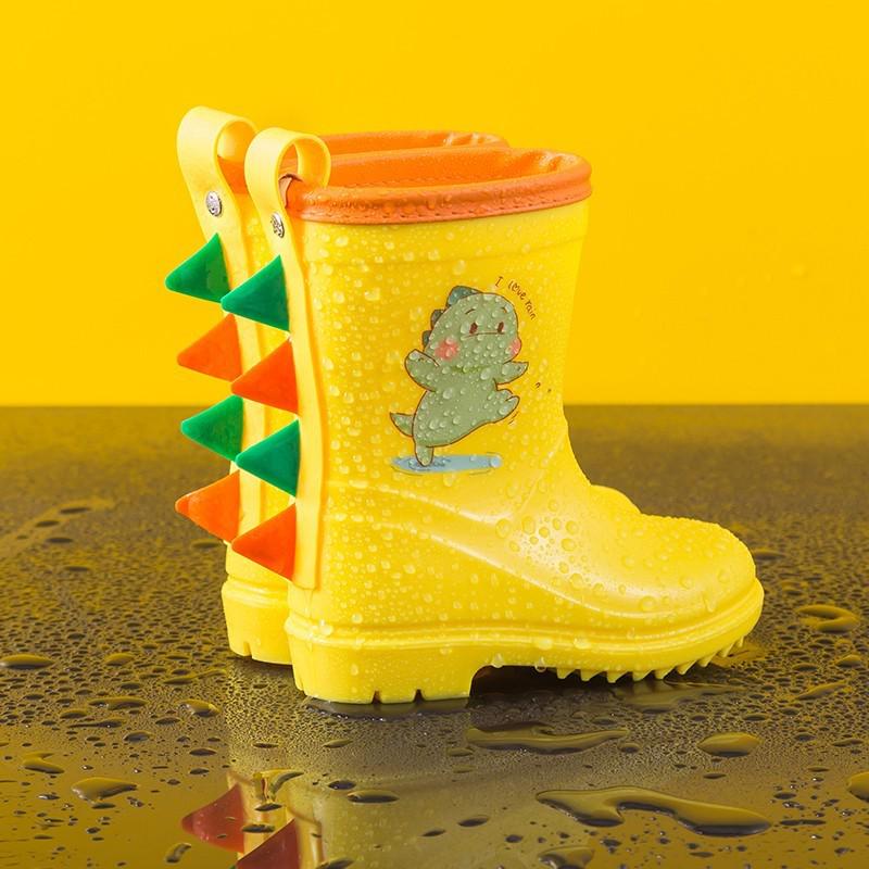Stivali da Pioggia Leggeri per Bambini con Dinosauri - Antiscivolo, Impermeabili, Stile a Mezza Gamba per Ragazzi e Ragazze, Nuovo Design 2025 Molto Venduto