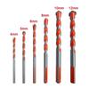 6PCS Multifunctional Triangle Drill Bit Diamond Drill Set Ceramic Tile Concrete Brick Wood Glass Punching Hole Saw Metal Dril