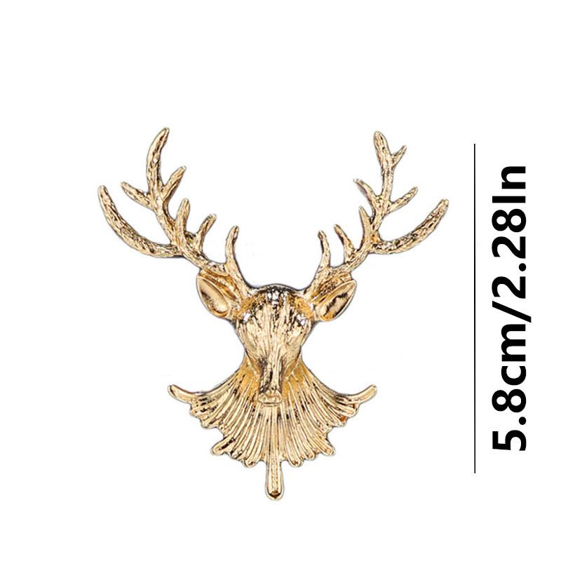 5 pièces broche cerf Vintage mode hommes populaire mignon unisexe animaux broches manteau col épinglettes vêtements accessoires bijoux cadeaux