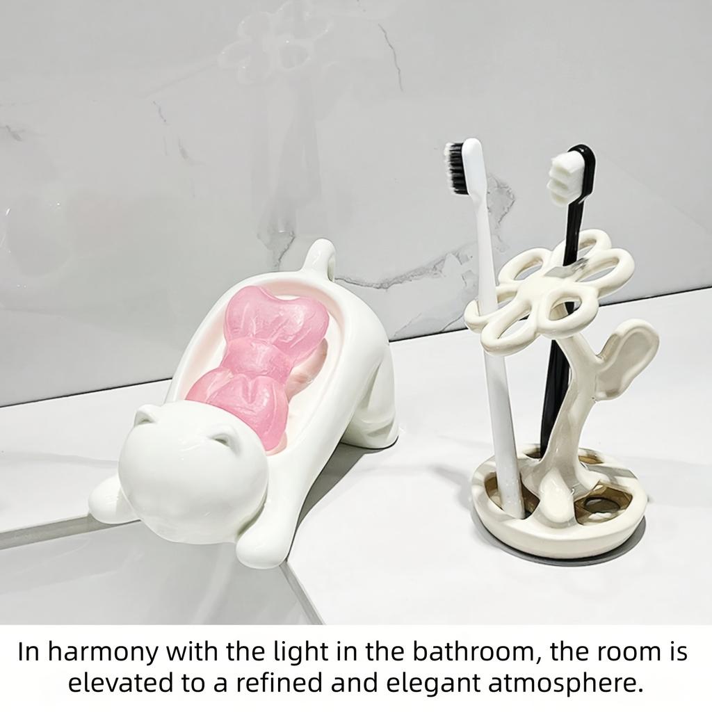 High-quality Cat Soap Box, Bathroom Product, Bathroom Accessory, Soap Tray, Soap Box,cute Pet Cat Anti-slip Drip-catching Basket