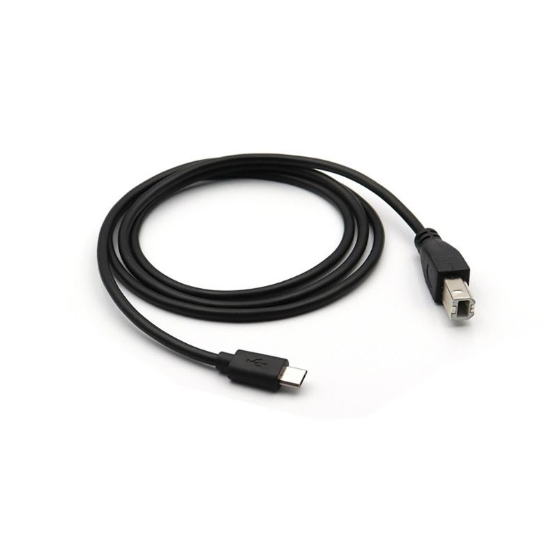 Durable Type C to USB B Printer Cable OTG Piano Connection Cord Connect Devices to Printers, Scanners, 100cm/150cm/200cm