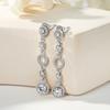 Exquisite Chain Jewelry D Color 2.0CTTW Moissanite Dangle Tassel Original 925 Sterling Silver Drop Earrings for Women