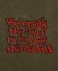 STANDARDERROR 87-Stan191 Art Lettering Oversized Jacquard Knit Khaki