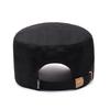 Men's Four-Season Breathable Flat Cap with Metal Logo - Outdoor Fashion Casual Sun Hat.