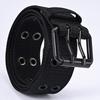New Arrival Men's Breathable Soft Nylon Fabric Waist Belt, Durable Outdoor Daily Sport Belt with Classic Metal Pin Buckle