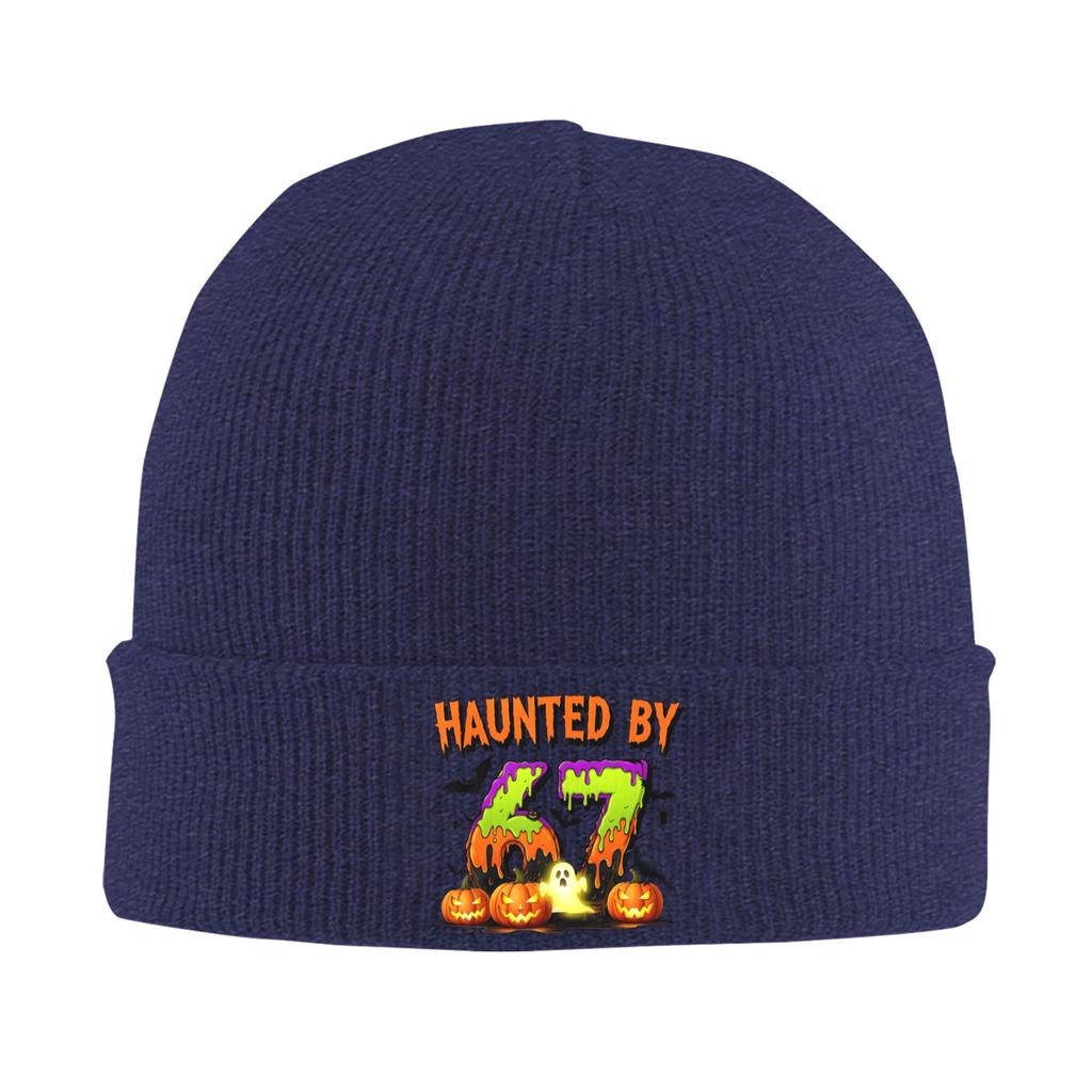 67 Six Seven Gen Alpha Z Halloween 67 Haunted By 67 Knit Hat Trendy Caps Adult Hippie Beanie Hats Design Head Wrap Bonnet Hats