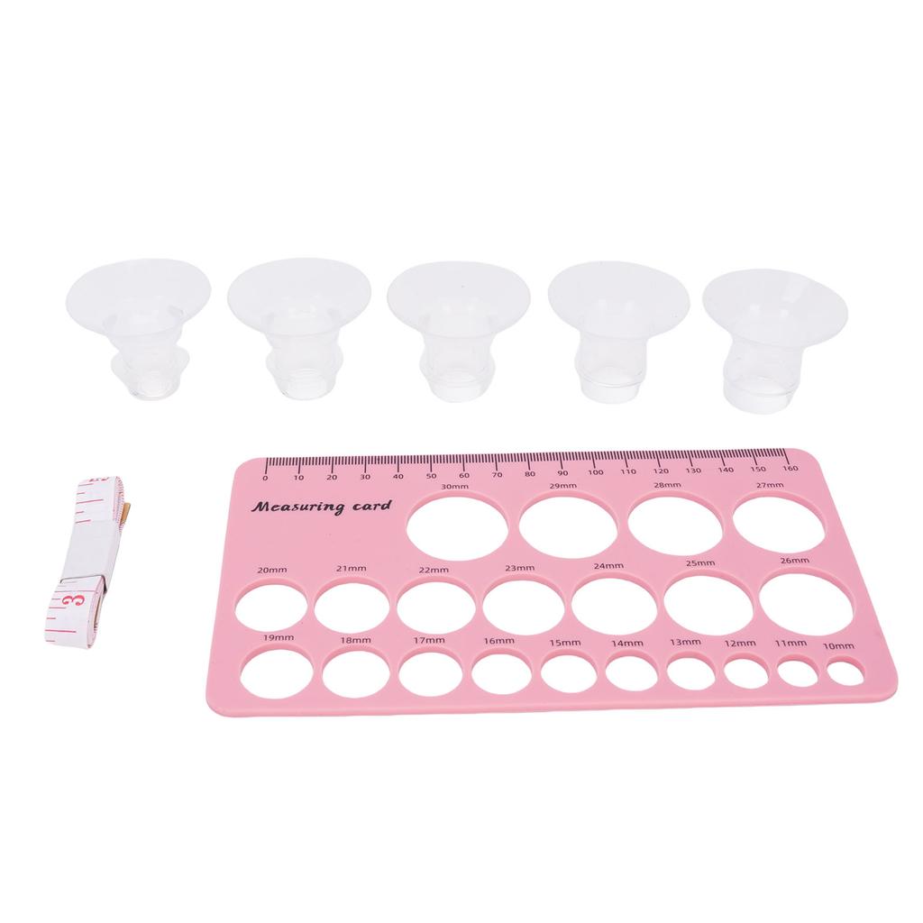 2 Set Tepel Liniaal Flens Kit 13 15 17 19 21mm Flens Inzetstukken Maatbepalings Meetinstrument Borstvoeding