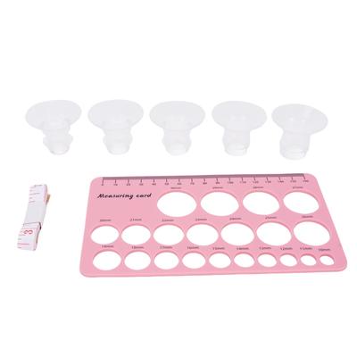 2 Set Nippelmesslineal Flansch-Kit 13 15 17 19 21mm Flanscheinsätze Größenmesswerkzeug Stillen