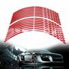 16 Delige Motor Fiets Auto Band Reflecterende Stickers Coole Styling Velg Rand Decoratie Strip Tape Rood Blauw Waterdicht Buitenonderdelen