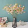 With Leaf Artificial Flower Single Small Flowers Plum Blossom Artificial Pearlberry  Living Room