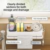Punch‑Free Multifunctional Sink Sponge Holder Countertop Drying Rack for Dishcloth Scrubber Kitchen Household Storage Organizer