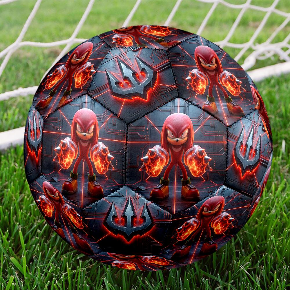1pc Sonic the Hedgehog Football Soccer Ball Size 5 Indoor Soccer Ball Fashion Colorful Backyard Game -Great For Sports Fans Gift HE44