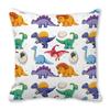 Office Sofa Car Cushion Cover Luxury Home Decoration Pillow Cover Cute Cartoon Little Dinosaur Animal Pattern