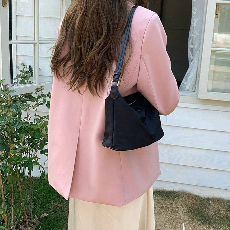 Spring/Summer Lightweight Waterproof Nylon Oxford Cloth Dumpling Armpit Shoulder Crossbody Bag For Women, Shoulder Bag For School
