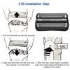 21B Series3 Shaving Replacement Head Compatible with Braun 3040s 300s, 310s