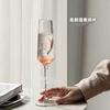2-piece Set Ins High Beauty Crystal Glass Champagne Glass Home Wine Glass Cocktail Tall Glass Sparkling Slightly Drunk