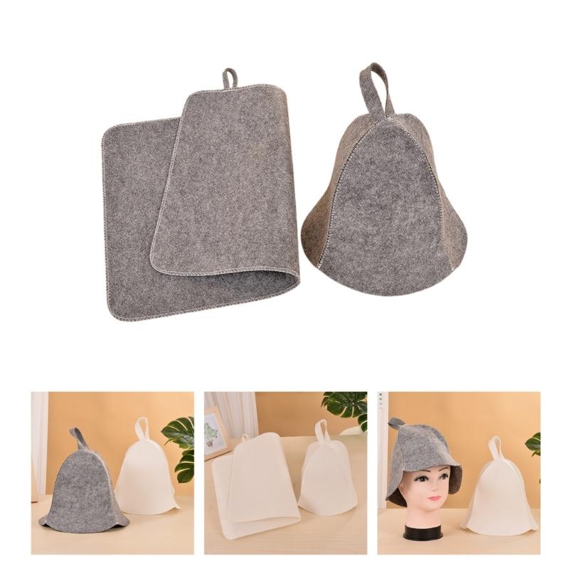 Anti Heat Sauna Hat Bath Shower Cap Breathable Russian Style Hair Turban Quickly Towel Drying Hats Vaporarium Accessory