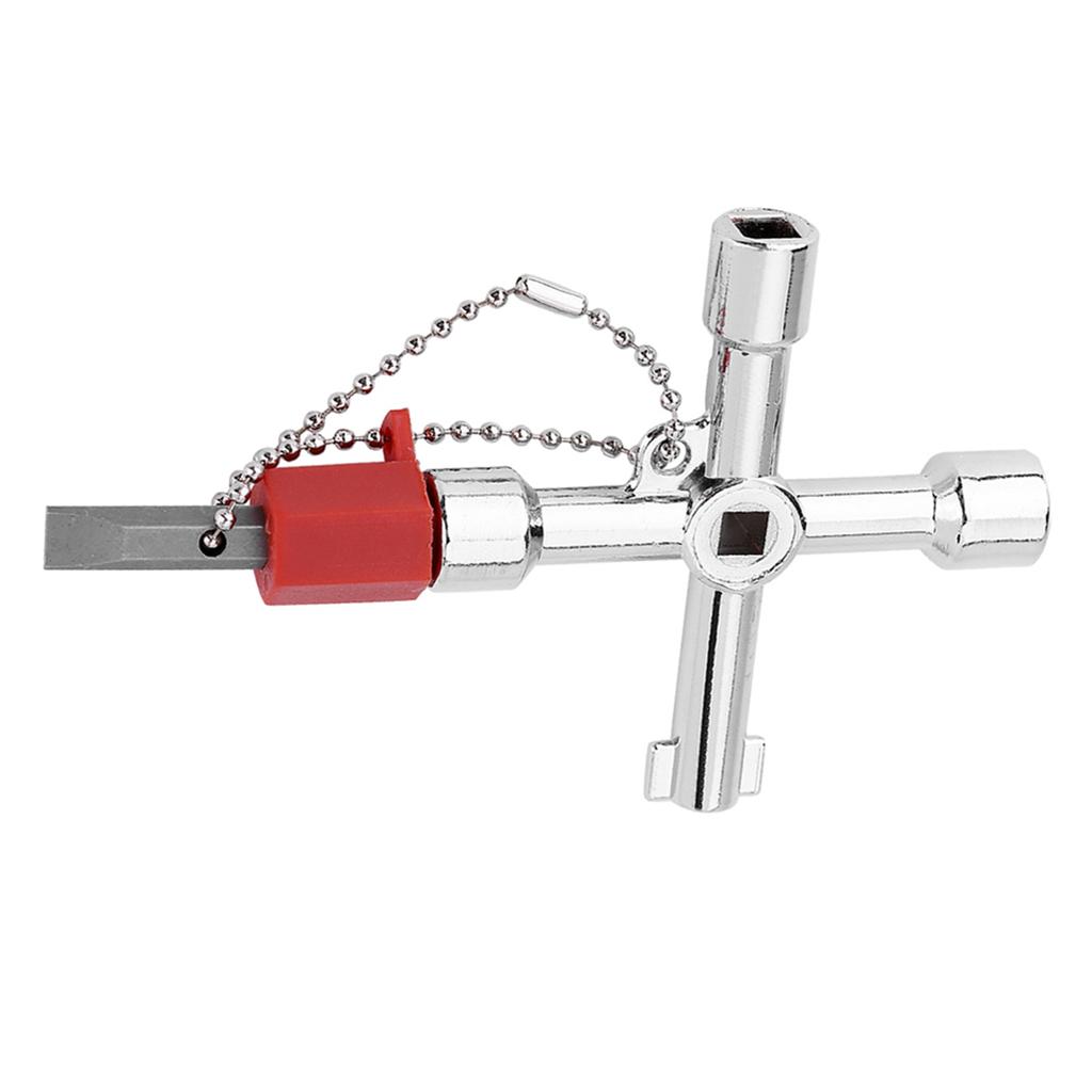 4 Way Multi functional Universal Cross Key with Bit Zinc Alloy Plumbers ...
