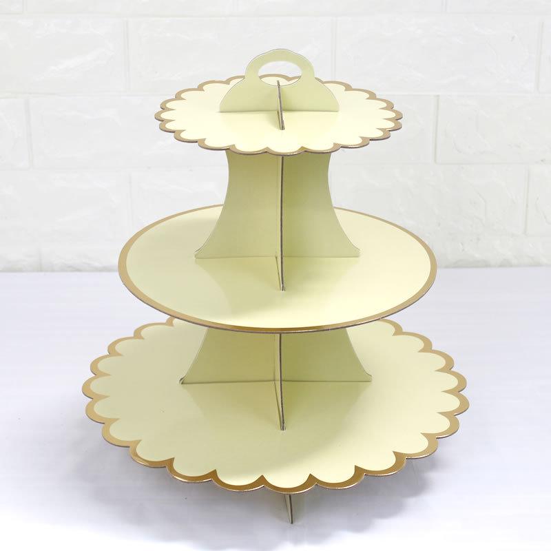 Disposable Birthday Party Paper Cake Display Stand