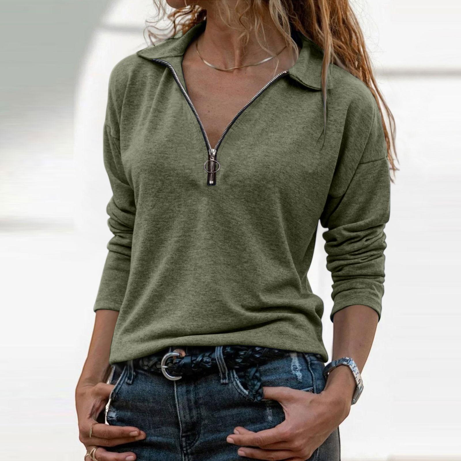 

Женские рубашки с длинным рукавом, осенние нарядные повседневные топы, модные блузки, милые футболки, наряды, одежда L армия зеленый