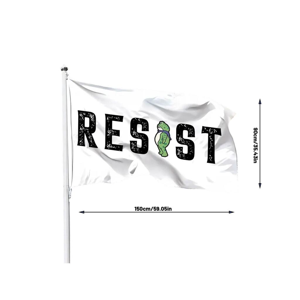 Portland Frogs Protest Freedoms Flag – Resist Frogs Symbols Garden Banner For Activism & Expression (Double-Sided, Outdoor Use)